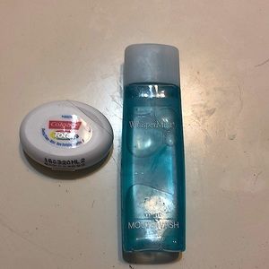 Mouthwash and floss